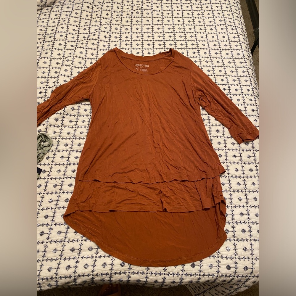 Latched Mama tunic style nursing top